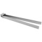 Double Swivel Towel Bar, 15 Inch, Square, Polished Chrome